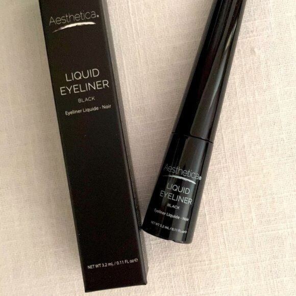 Aesthetica Liquid Eyeliner Black Travel Trial Size Bold Cat Eye Long Wear 0.11 o - Picture 5 of 7